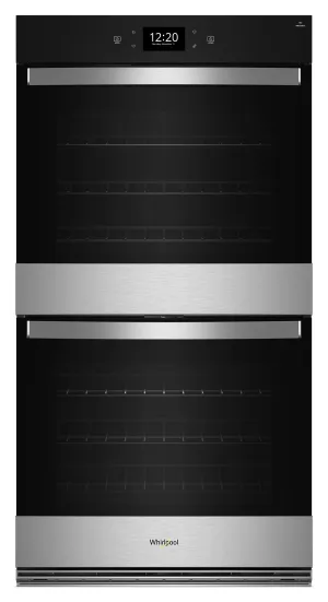 Whirlpool Fingerprint Resistant Stainless Steel Double Wall Oven (10.00 Cu Ft) - WOED7030PZ
