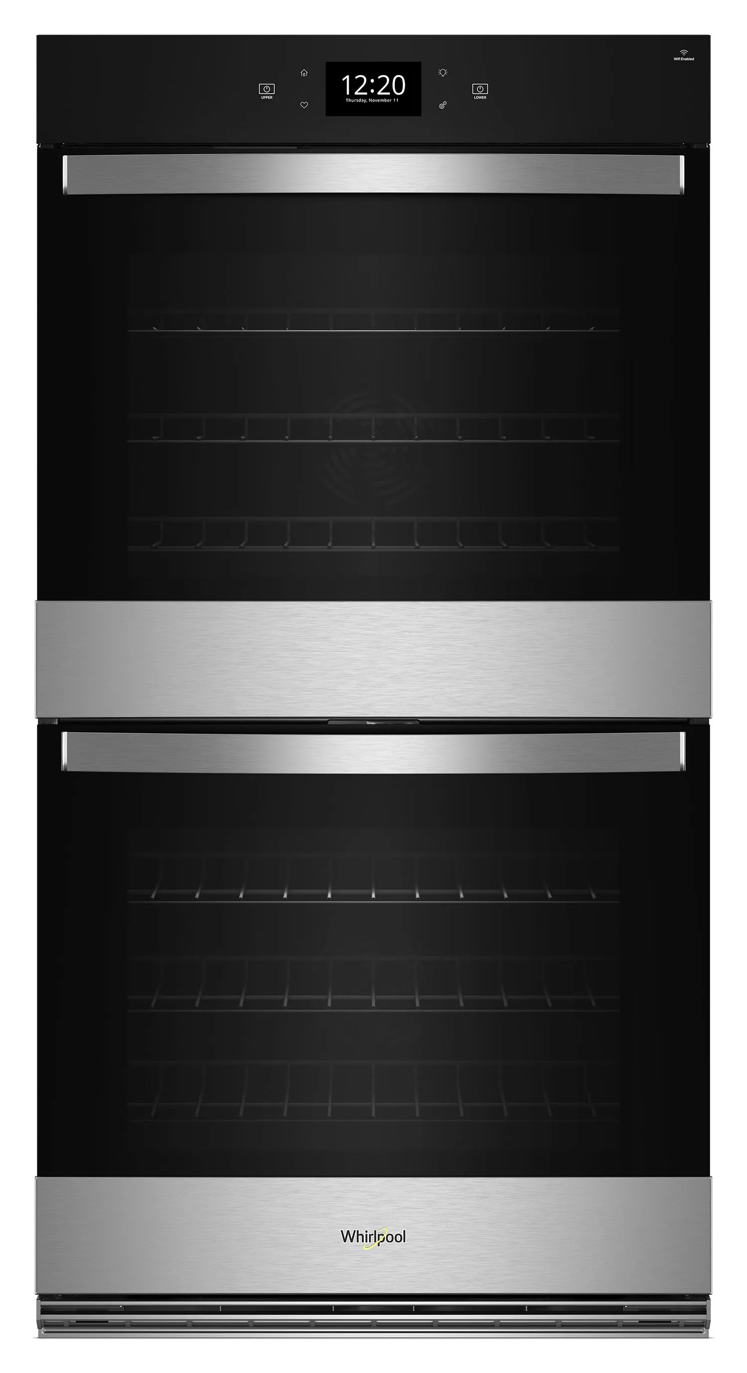 Whirlpool Fingerprint Resistant Stainless Steel Double Wall Oven (10.00 Cu Ft) - WOED7030PZ