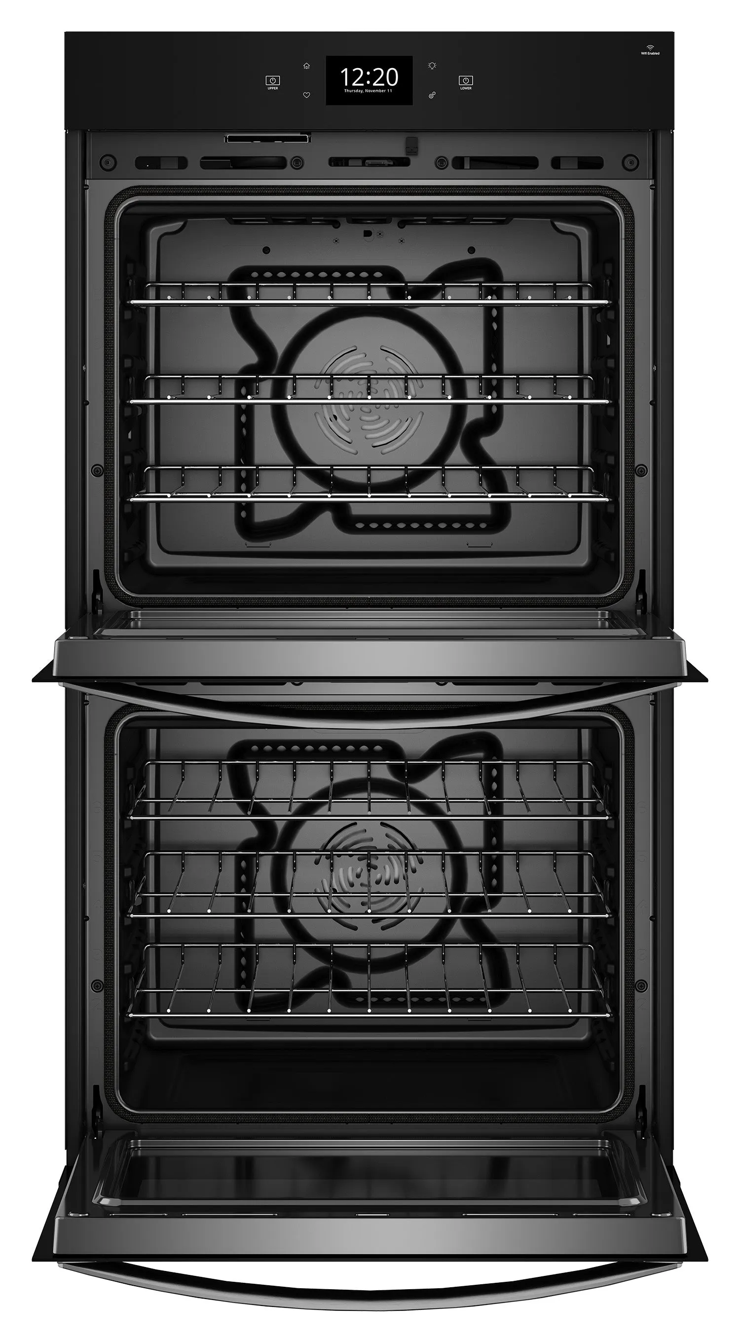 Whirlpool Fingerprint Resistant Stainless Steel Double Wall Oven (8.60 Cu Ft) - WOED7027PZ