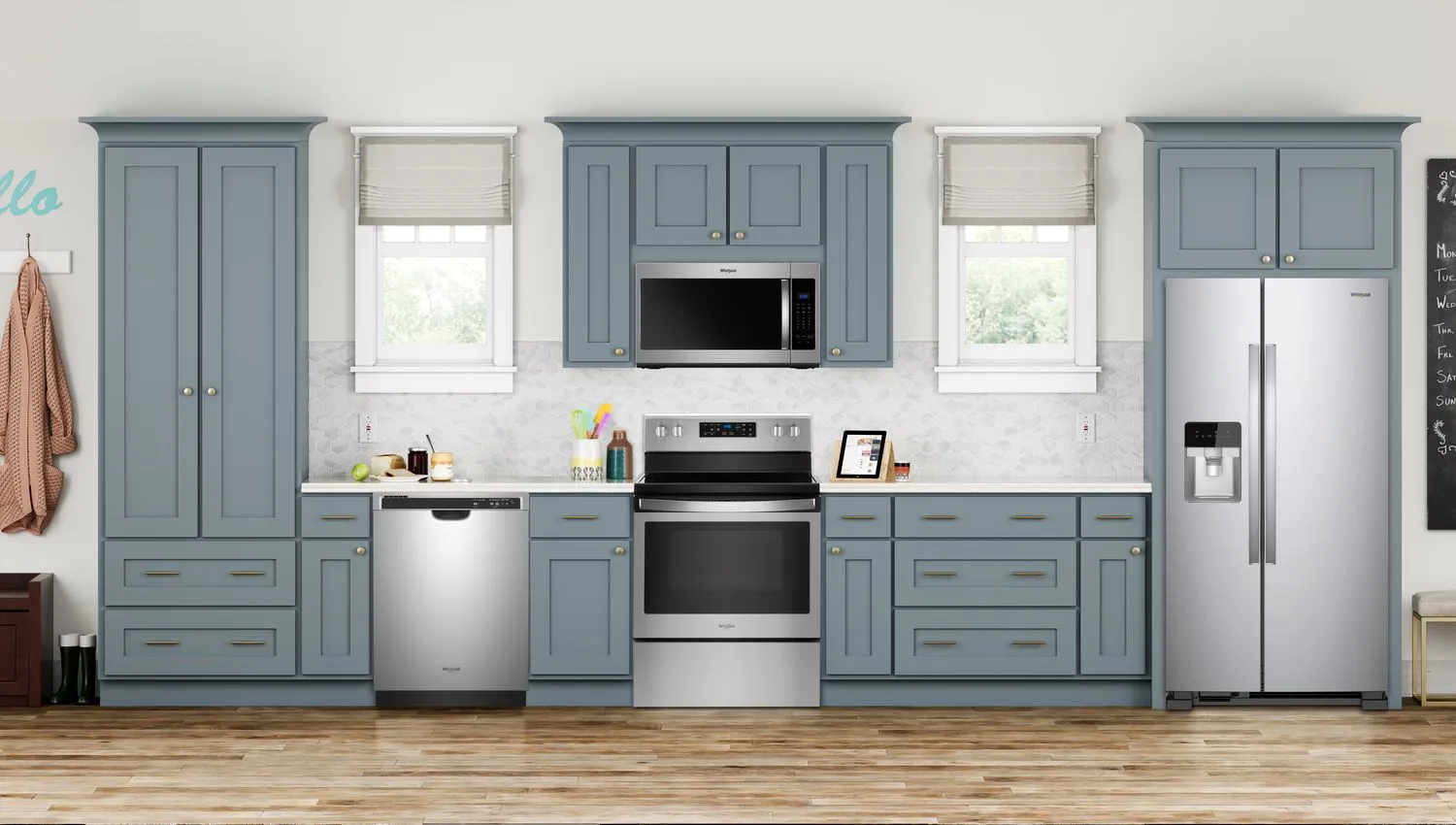 Whirlpool Monochromatic Stainless Steel Side-by-Side Refrigerator (21 Cu. Ft.) - WRS331SDHM