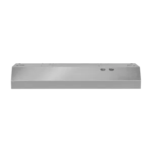 Whirlpool Stainless Steel 30" 270 CFM Range Hood with Dishwasher-Safe Full-Width Grease Filter - WVU17UC0JS