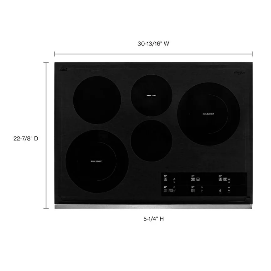 Whirlpool Stainless Steel 30" Cooktop - WCE97US0KS