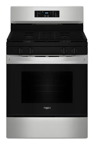Whirlpool Stainless Steel 30" Gas Range (5.0 Cu Ft) - WFGS3530RS