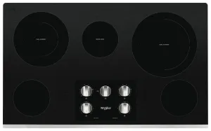 Whirlpool Stainless Steel 36" Electric Cooktop - WCE77US6HS