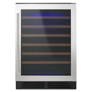 Whirlpool Stainless Steel Undercounter Wine Center (51 Bottles) - WUW35X24DS
