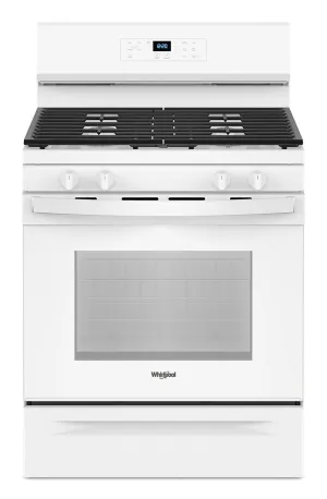Whirlpool White 30" Gas Range (5.0 Cu Ft) - WFGS3530RW