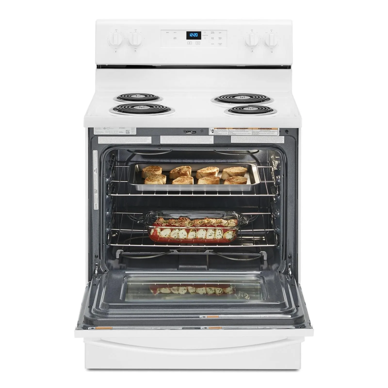Whirlpool White Freestanding Electric Range (4.8 Cu. Ft.) - YWFC150M0JW