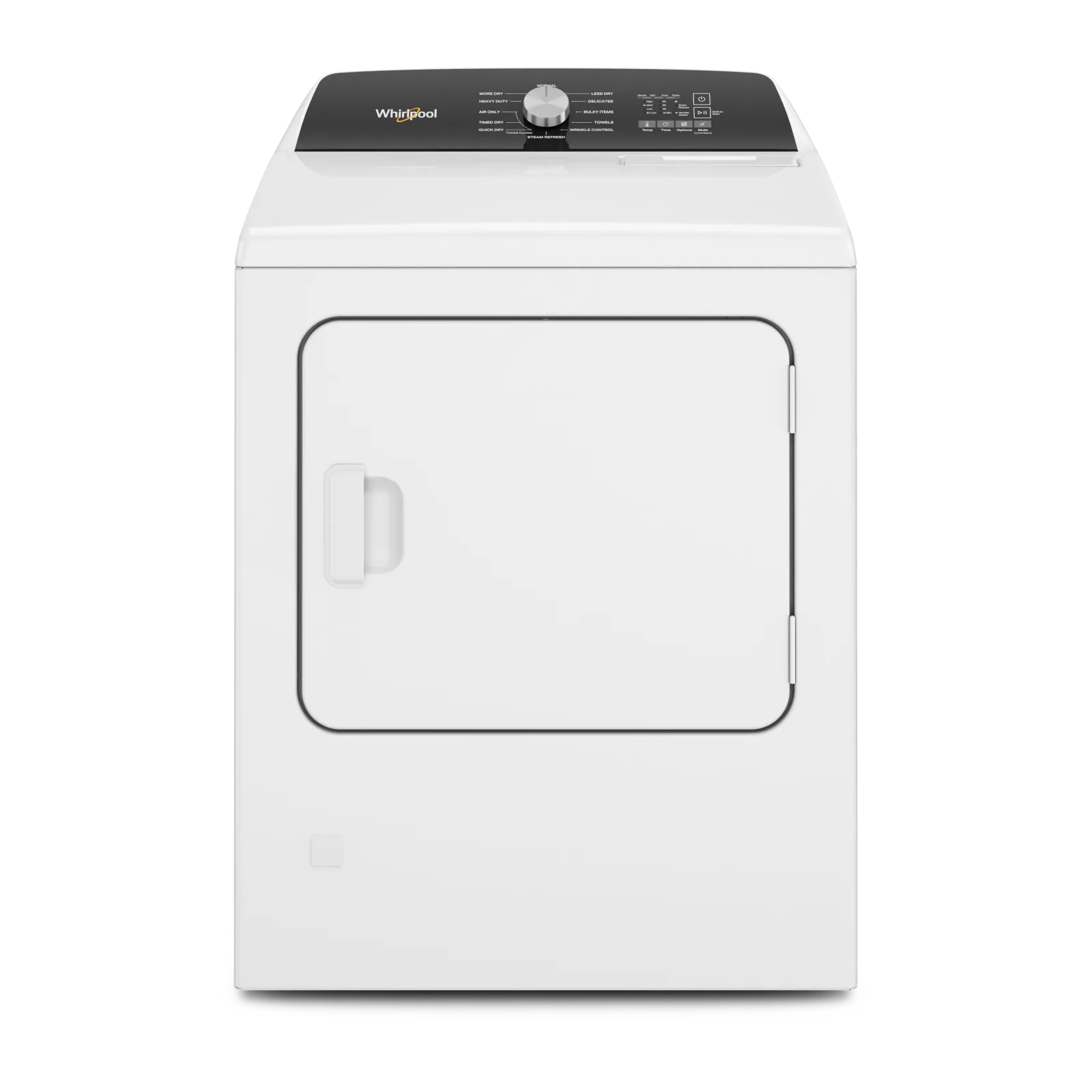 Whirlpool White Front Load Steam Gas Dryer with Moisture Sensing (7.0 Cu.Ft) - WGD5050LW