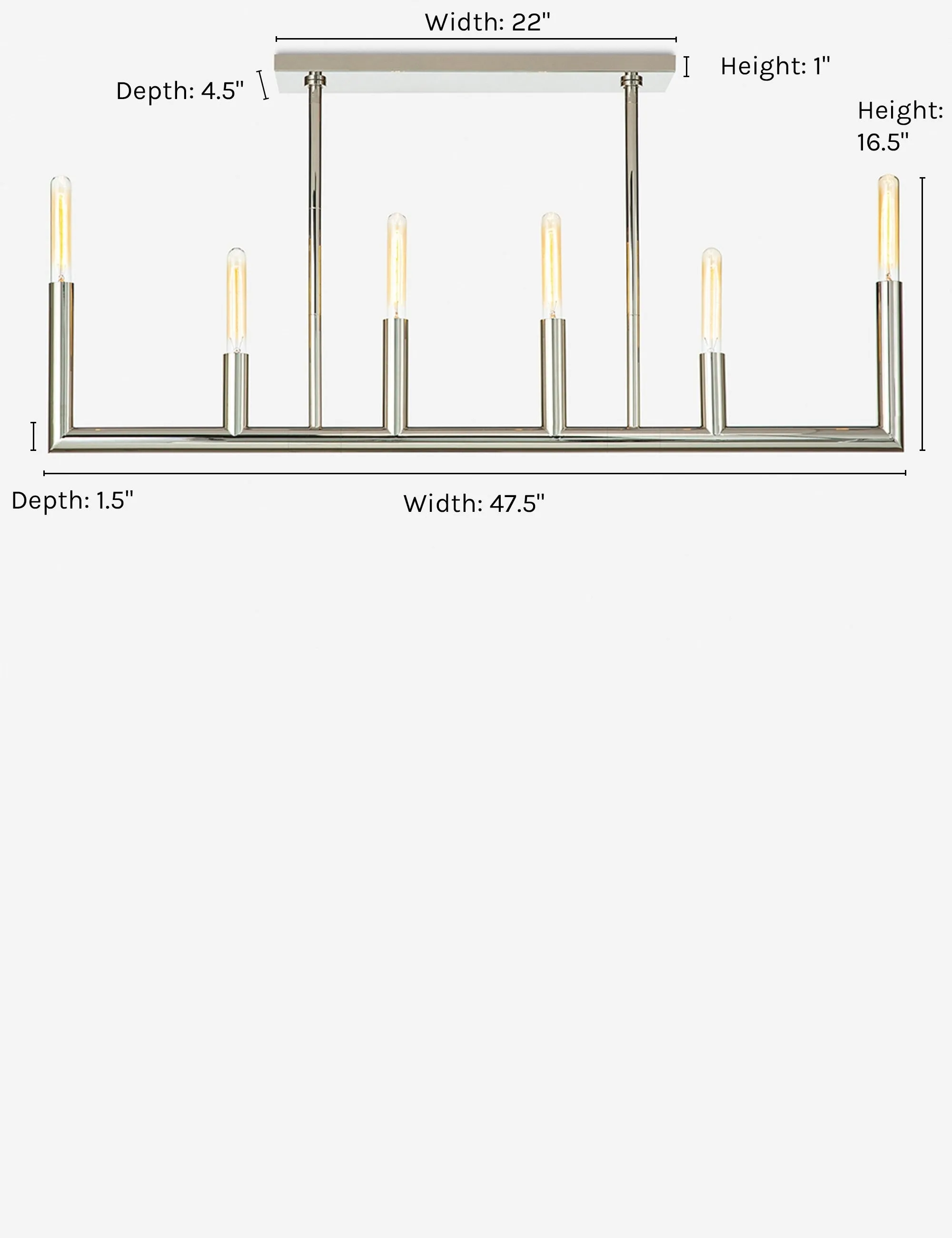 Wolfe Linear Chandelier by Regina Andrew by Regina Andrew Lulu and Georgia